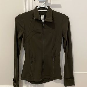 lululemon define jacket size 2 olive green